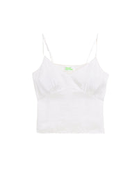 Caraco Elia en soie - Jacquard Off White