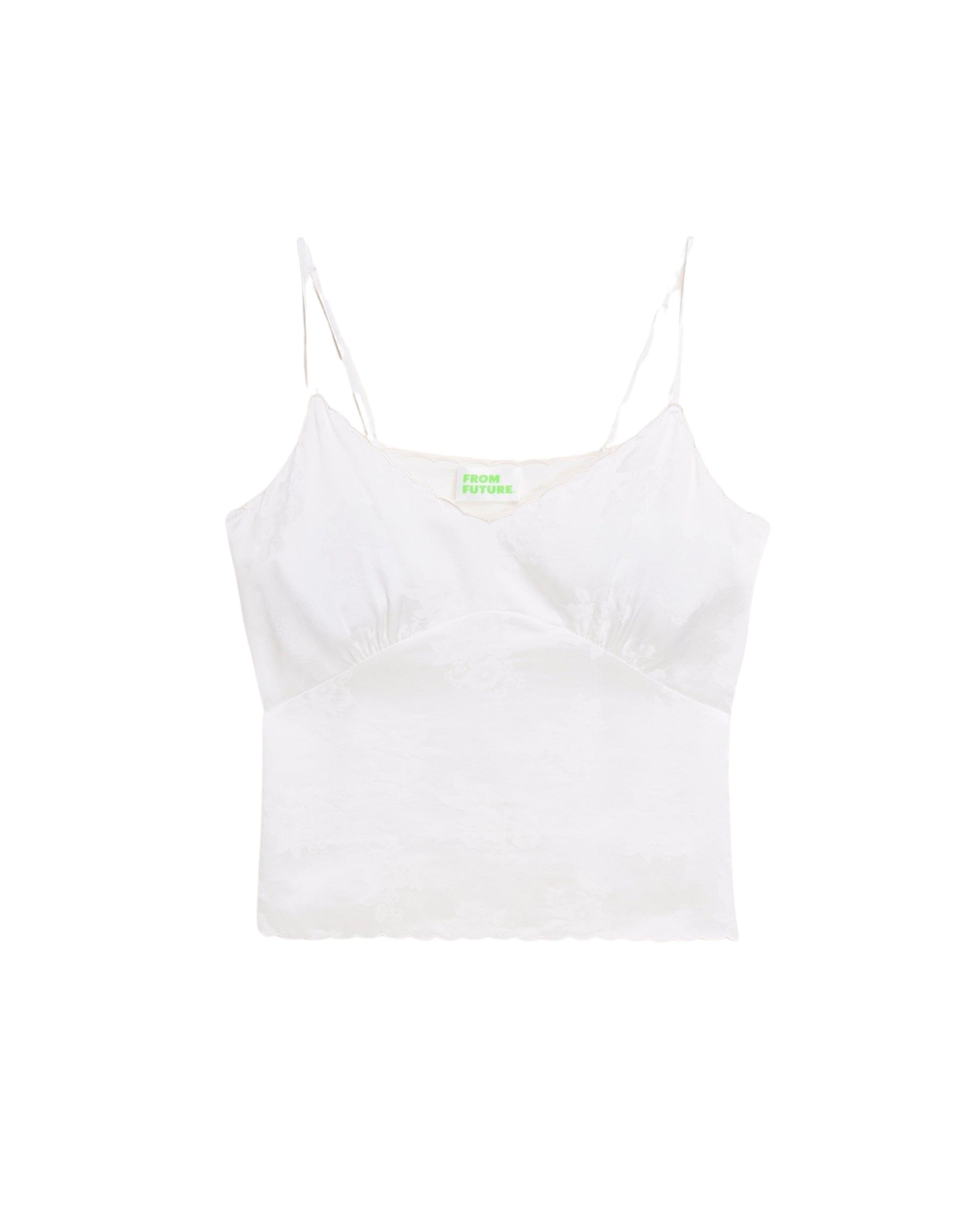 Caraco Elia en soie - Jacquard Off White