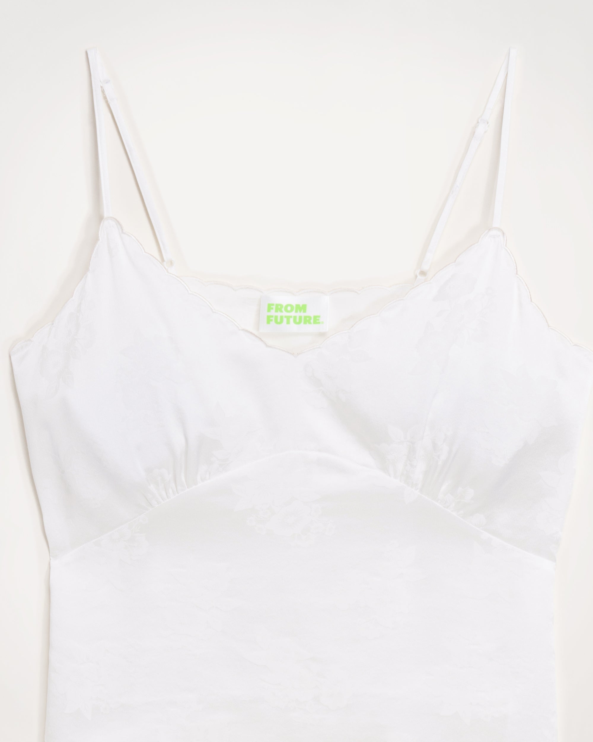Caraco Elia en soie - Jacquard Off White