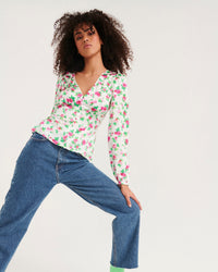 Blouse Sofia en soie - Off White Little Heart