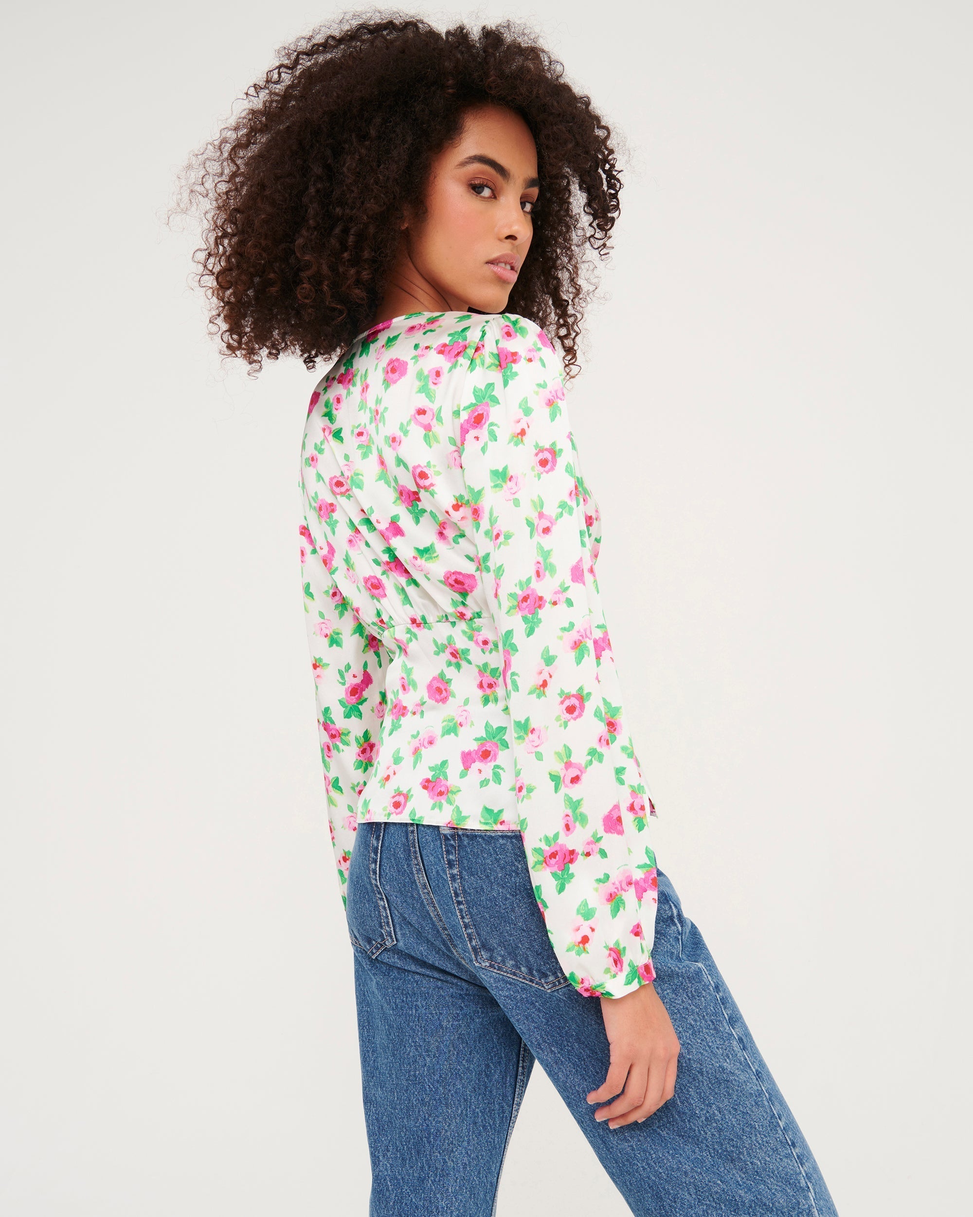 Blouse Sofia en soie - Off White Little Heart