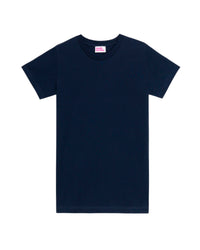 T-shirt Boyfriend à col rond - Navy