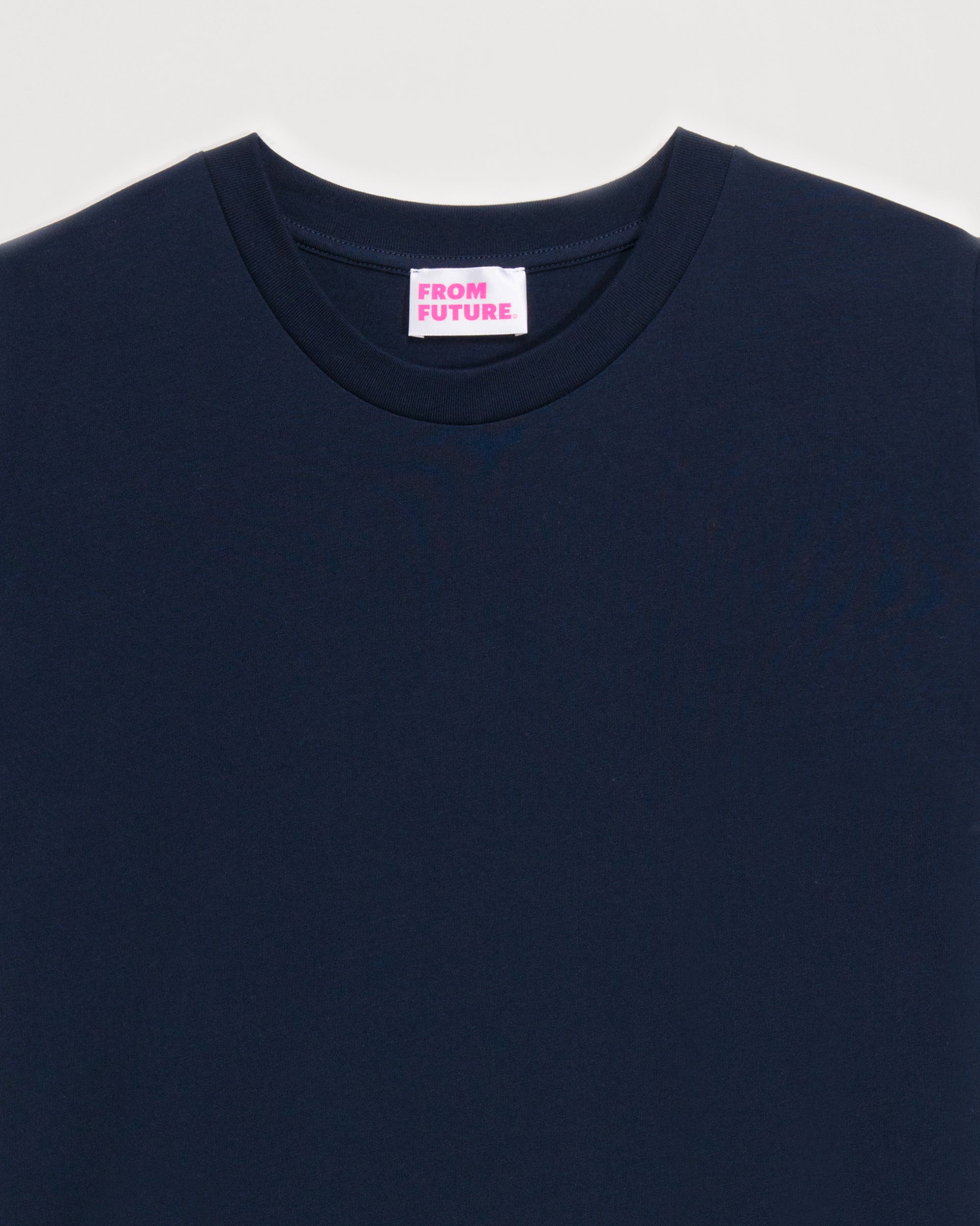 T-shirt Boyfriend à col rond - Navy