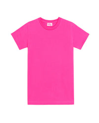 T-shirt Boyfriend à col rond - Neon Pink