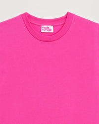 T-shirt Boyfriend à col rond - Neon Pink