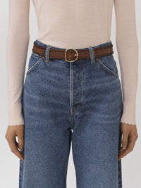 Ceinture Mony en cuir - Pure Brown