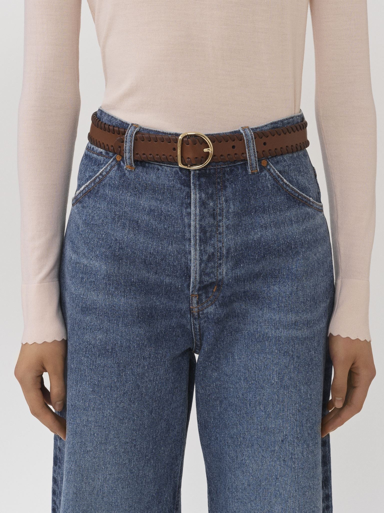 Ceinture Mony en cuir - Pure Brown