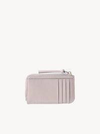 Porte-monnaie Chloé Sense avec fentes pour cartes en cuir - Lavande Brumeuse