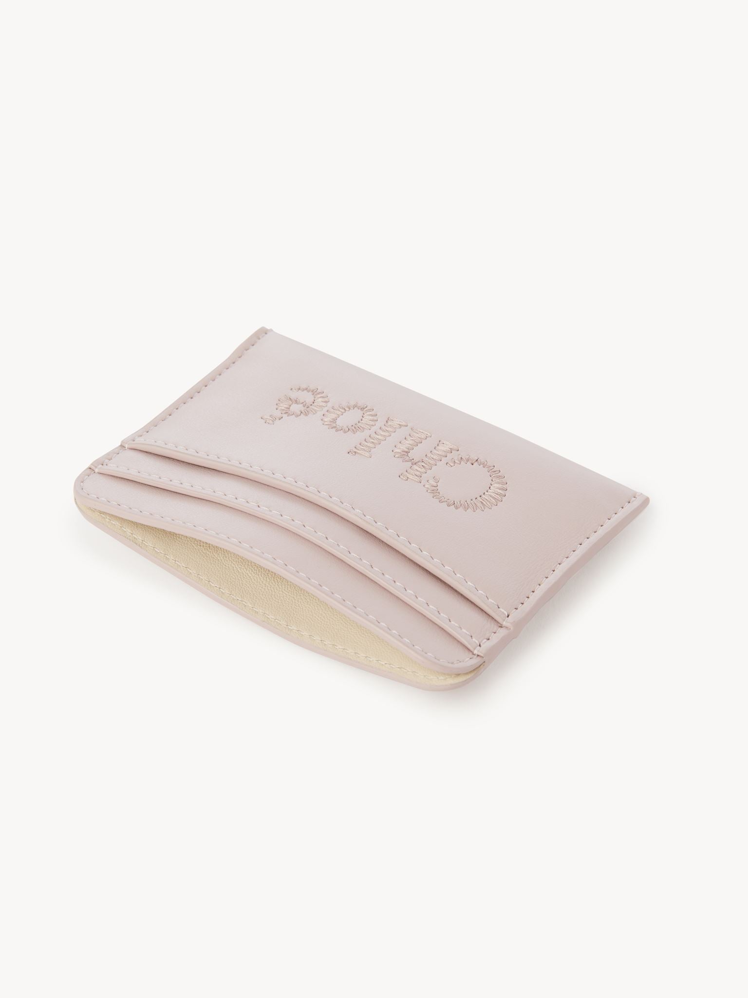 Porte-cartes Chloé Sense en cuir - Misty Lavender