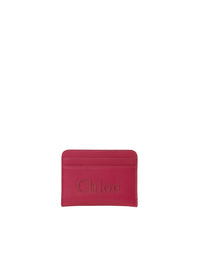 Porte-cartes Chloé Sense en cuir - Fizzy Pink