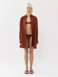 Haut de bikini triangle Papuasia Chloé x Eres - Red Ochre