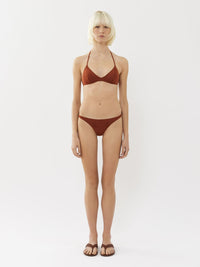 Haut de bikini triangle Papuasia Chloé x Eres - Red Ochre