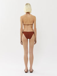 Haut de bikini triangle Papuasia Chloé x Eres - Red Ochre