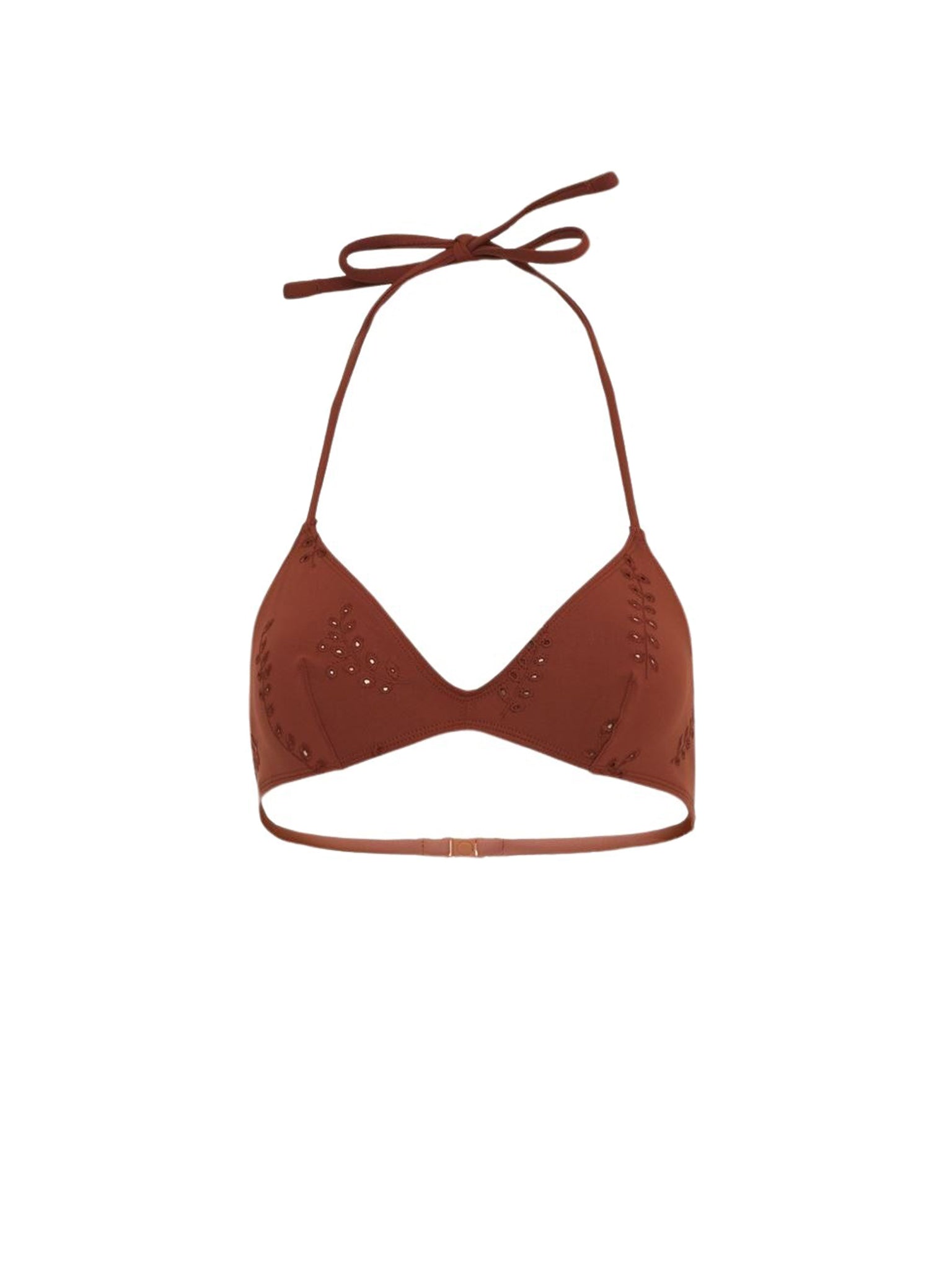 Haut de bikini triangle Papuasia Chloé x Eres - Red Ochre