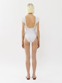 Maillot de bain une pièce volanté Philippine Chloé x Eres - Iconic Milk