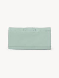 Portefeuille long Hana en cuir - Bleu Soufflé