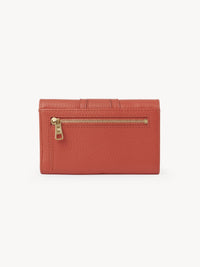 Portefeuille compact Hana en cuir - Gipsy Orange