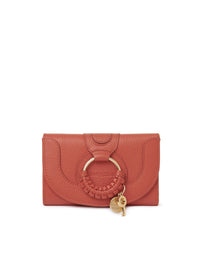 Portefeuille compact Hana en cuir - Gipsy Orange