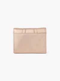 Portefeuille à trois volets Hana en cuir - Poussière D'Or