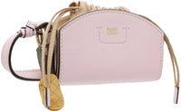 Petit sac pochette Cecilya à bandoulière en cuir - Creamy Lilac