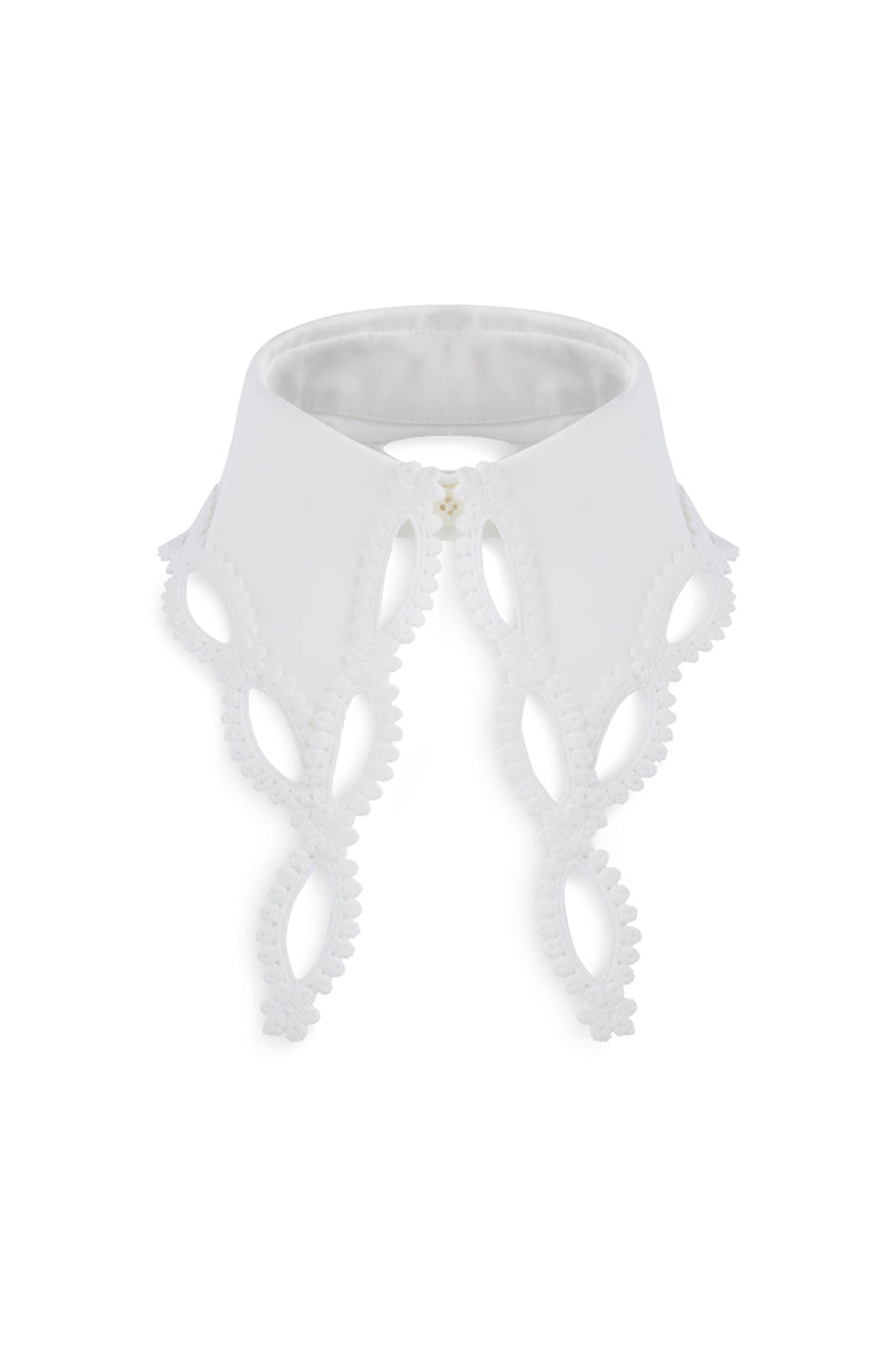 Faux col ajouré - Optical White