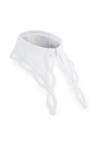Faux col ajouré - Optical White
