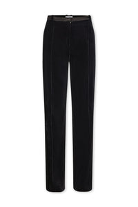 Pantalon à pince en velours - Black