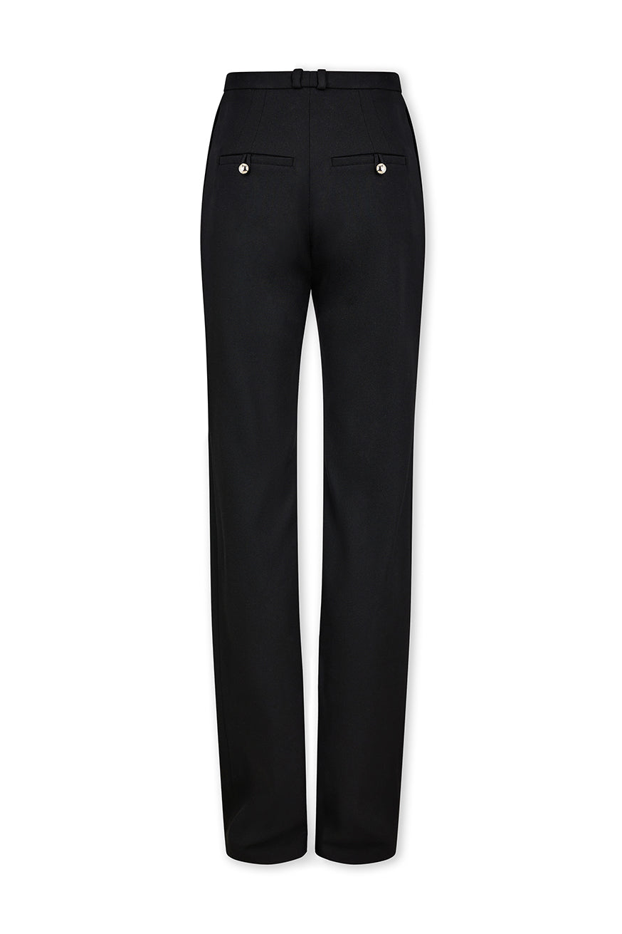 Pantalon chino en laine - Black