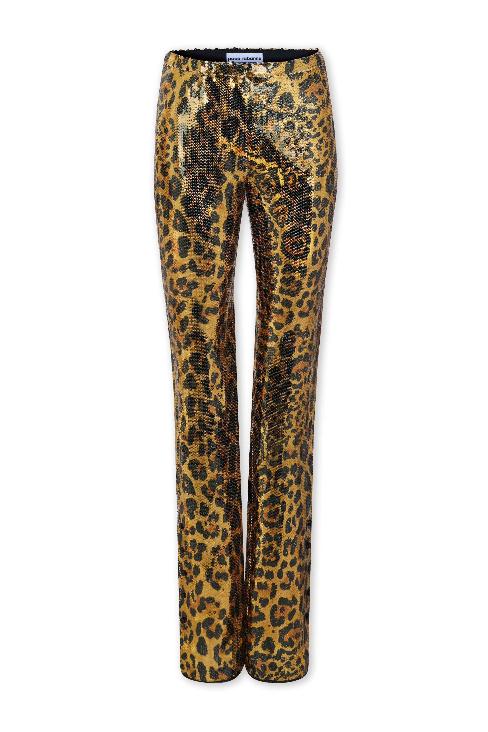 Pantalon à sequins motif léopard - Leopard