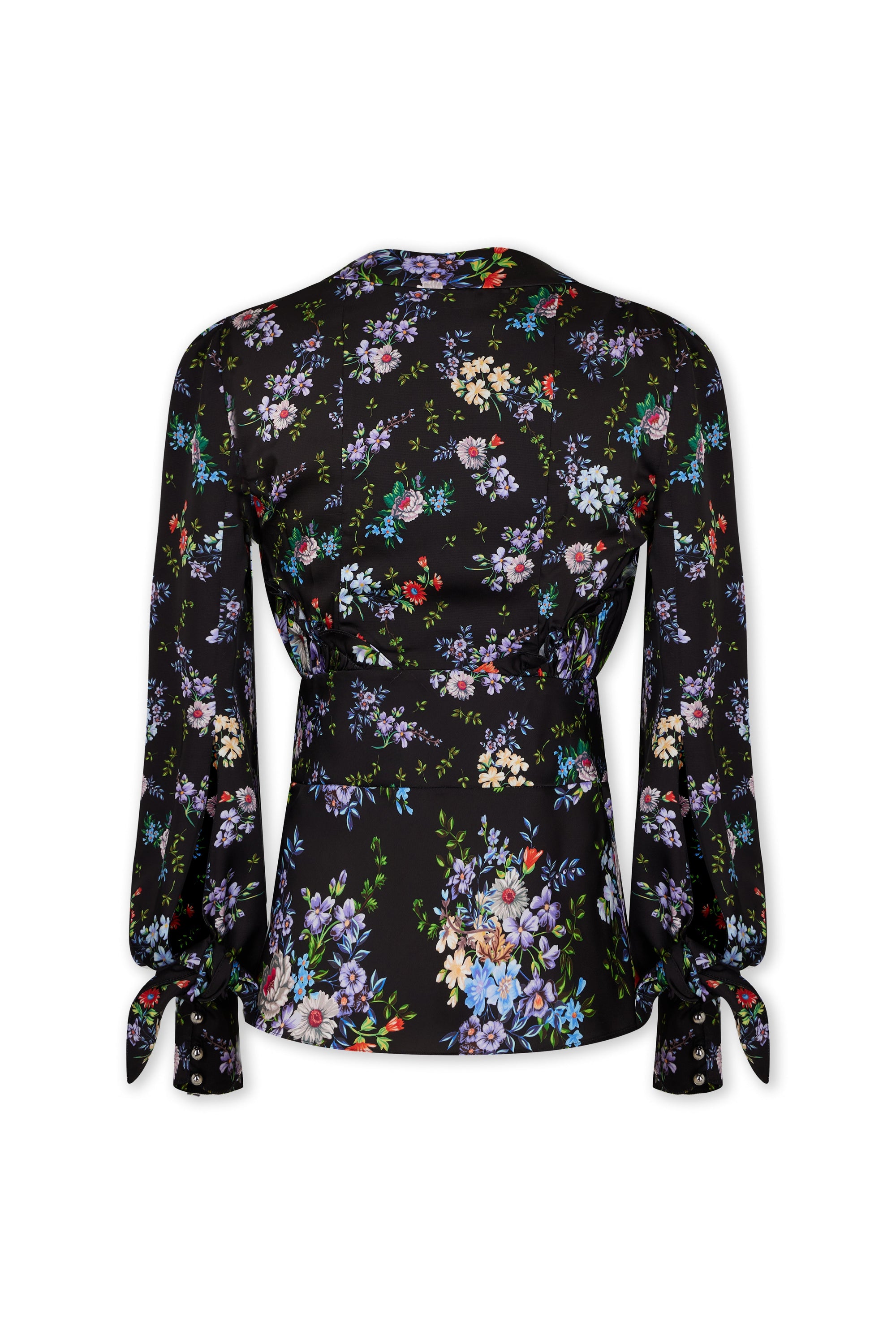 Chemise à col V et imprimé liberty - Black Medium Liberty