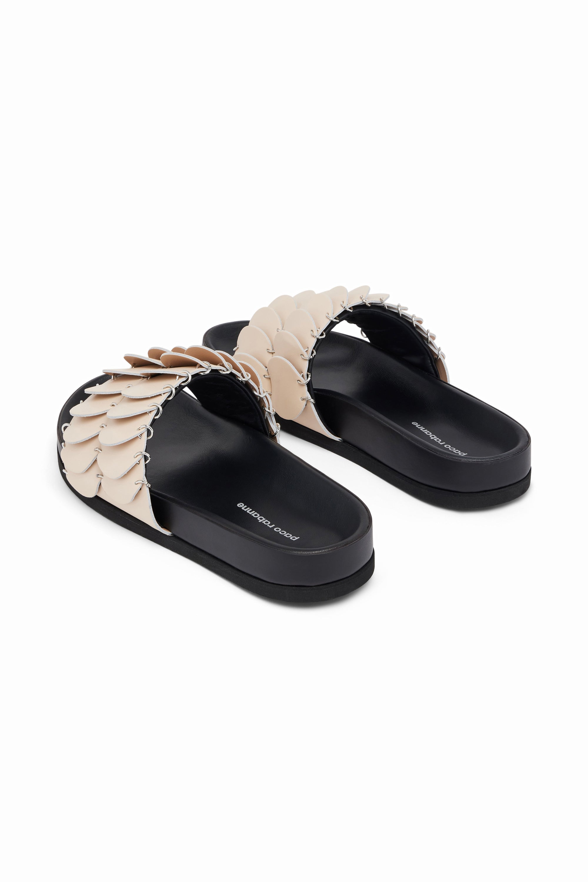 Sandales Pacaïo à disques en cuir - Dark Beige & Nude