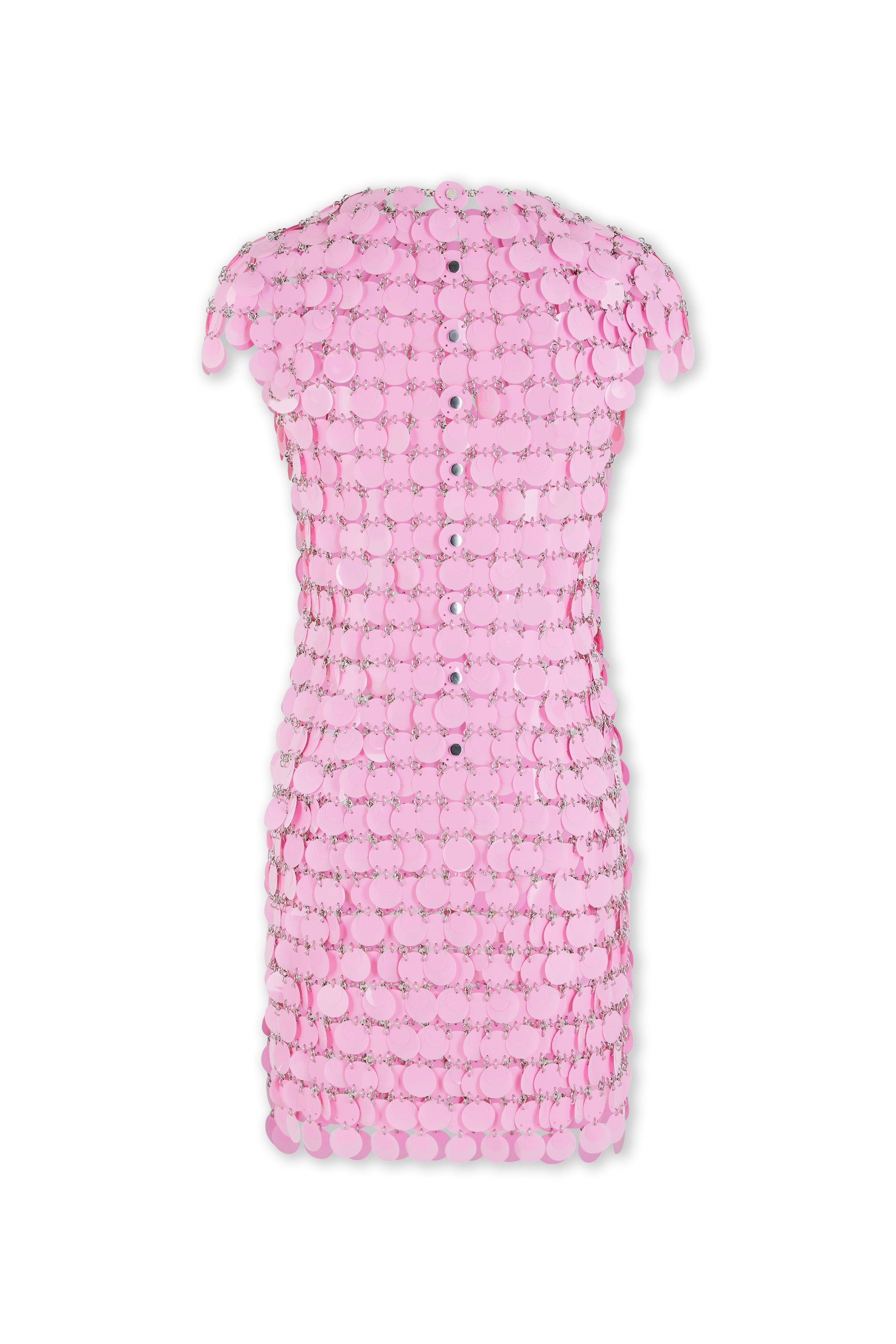 Robe étincelante à disques - Pink