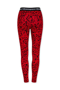 Legging imprimé à logo - Red Spots