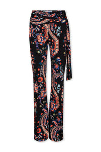 Pantalon à motif floral - Black Paisley