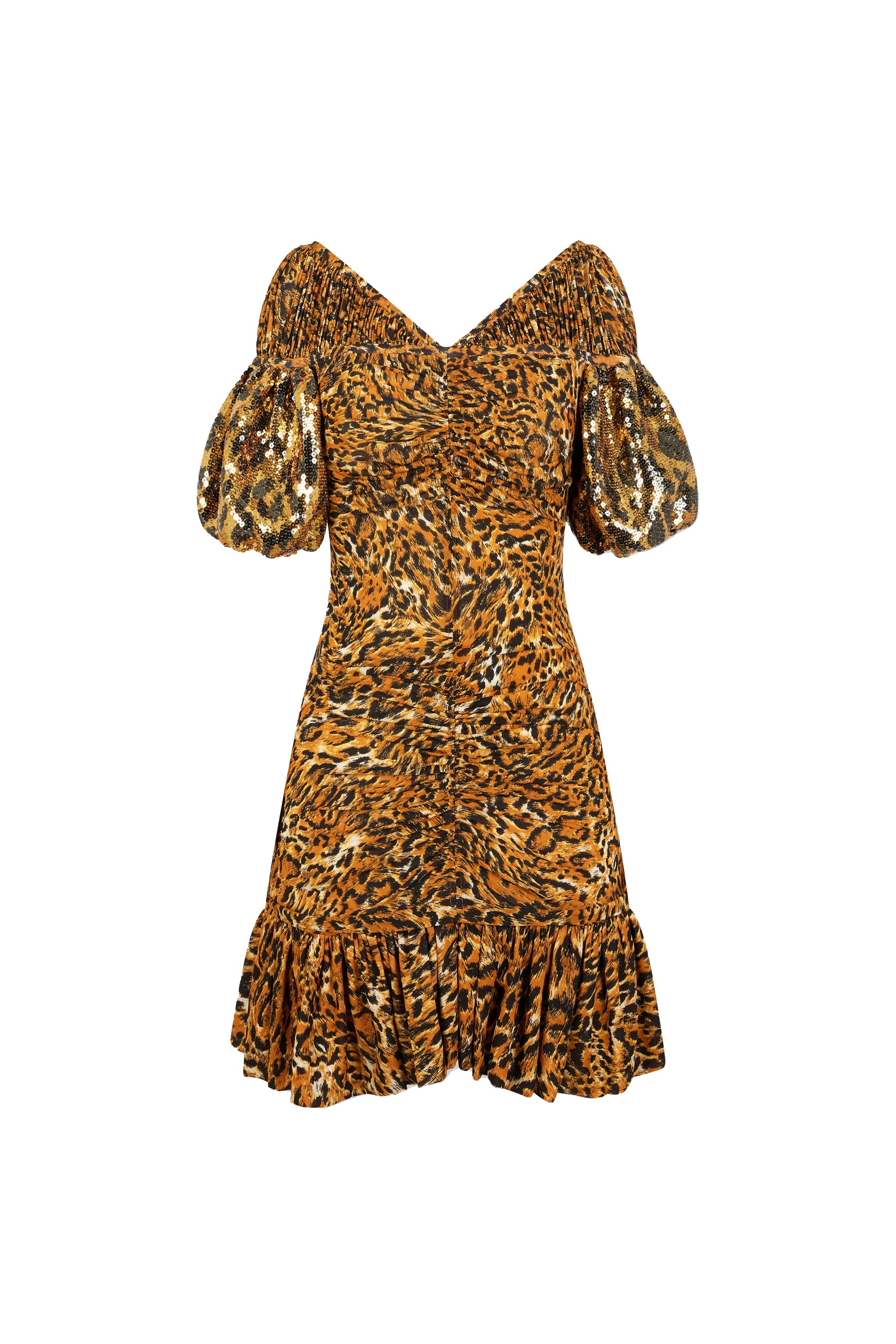 Robe courte à motif léopard - Leopard Ratti