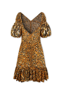 Robe courte à motif léopard - Leopard Ratti