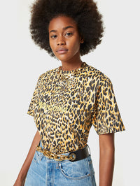 T-shirt à imprimé léopard - Meooow