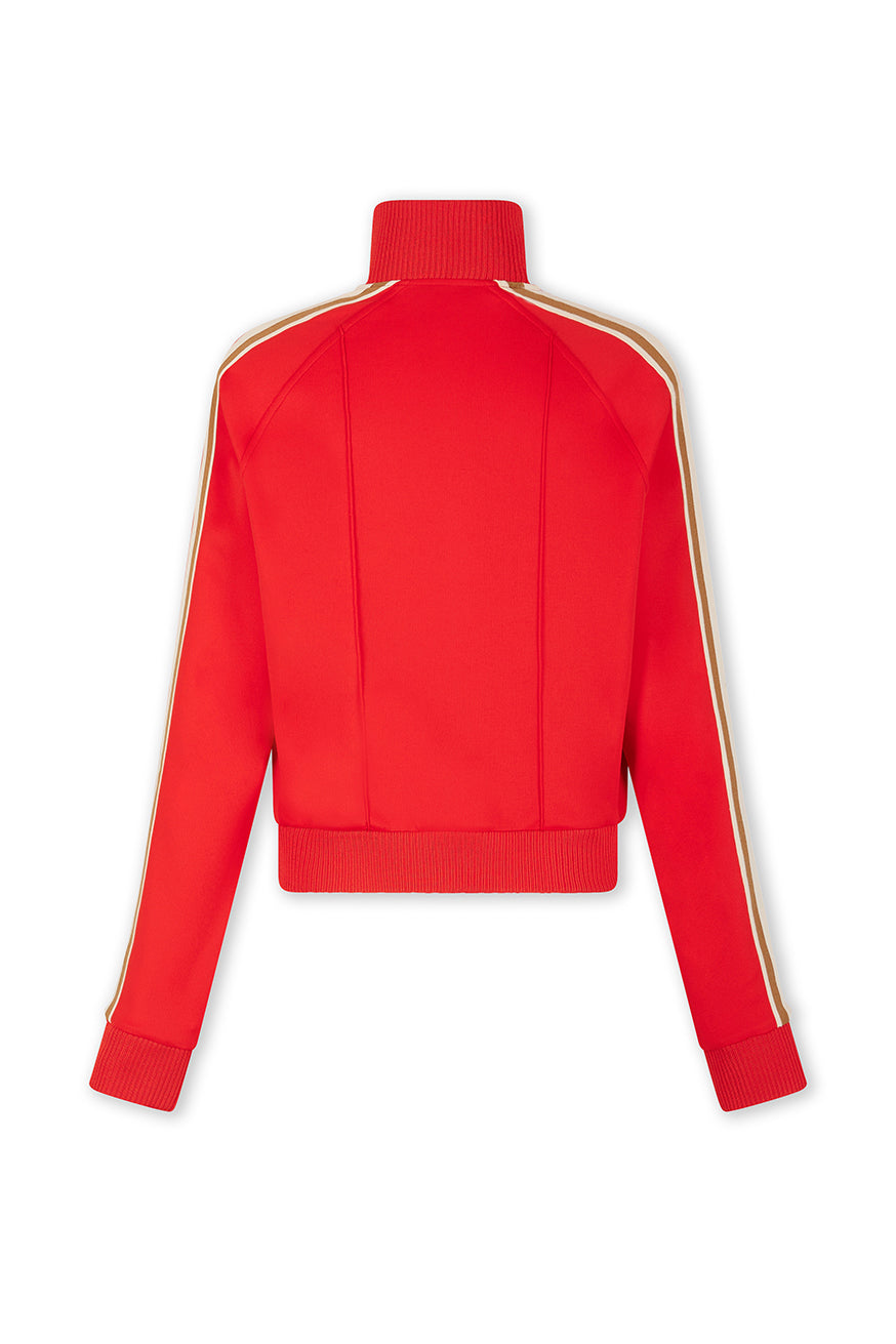 Veste zippée à col montant - Red