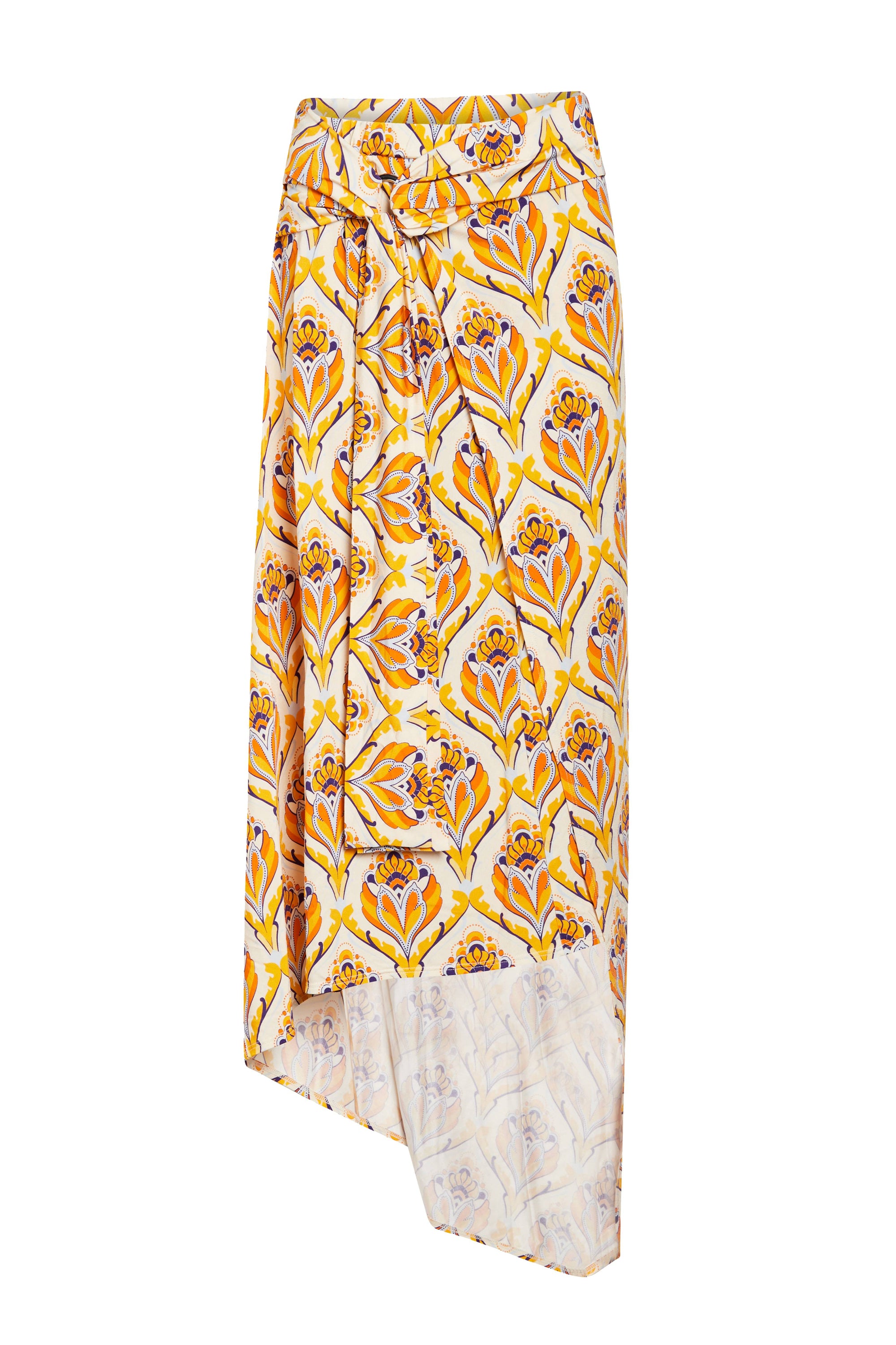 Jupe longue asymétrique - 70 S Tapestry