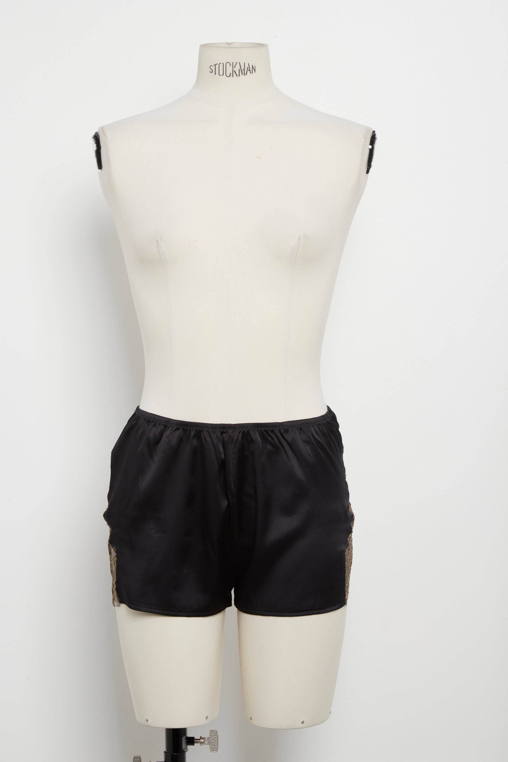 Boxer short Opéra en soie - Noir & Or