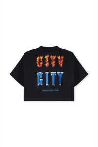 T-shirt court City - Black