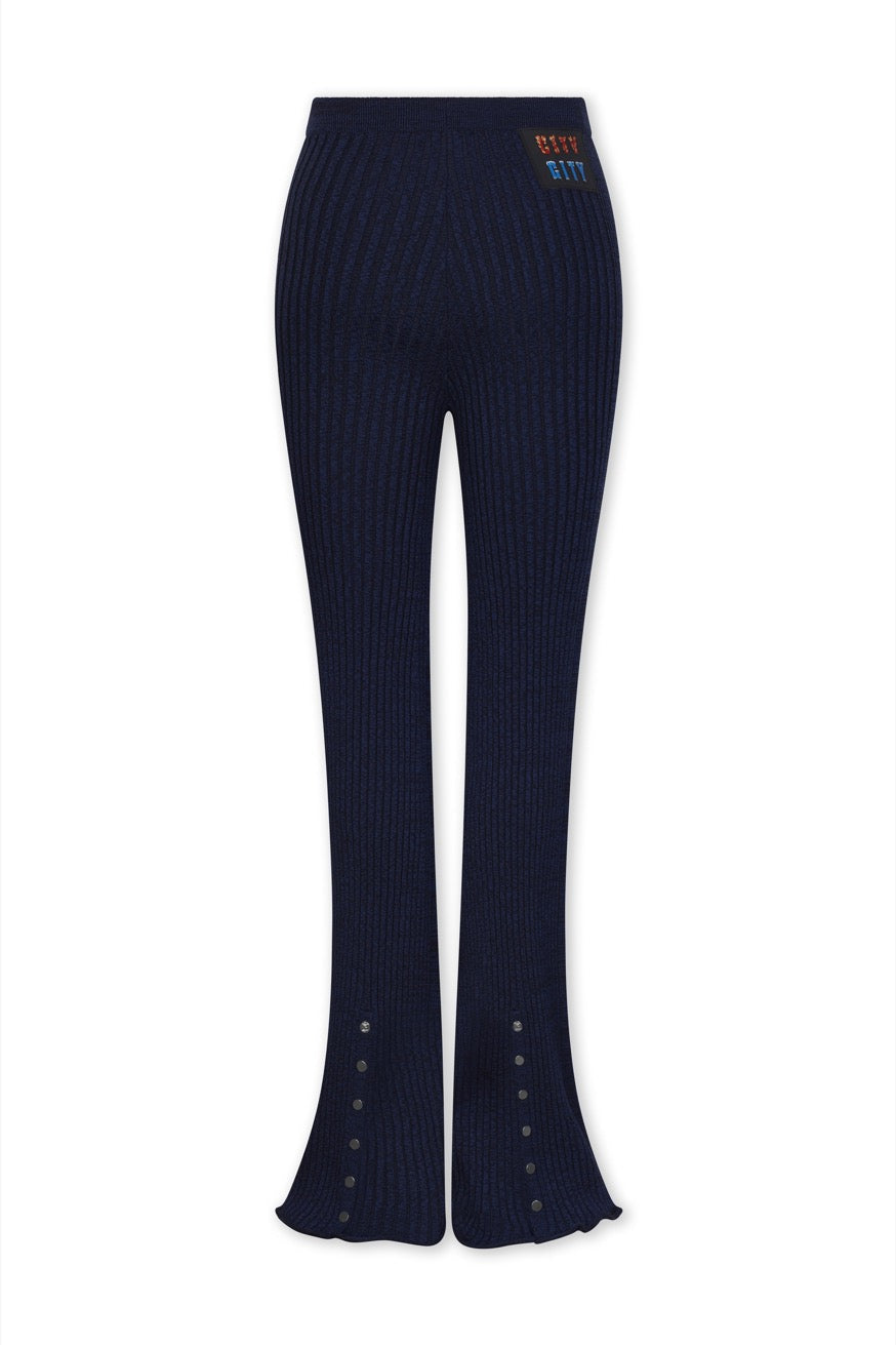 Pantalon côtelé en laine - Blue & Navy