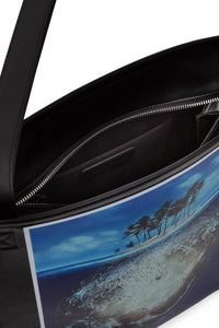 Sac à motif terre en cuir - Instant World