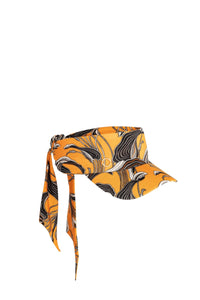 Casquette visière à motif fleurs - Pastel Orange Lily Flower