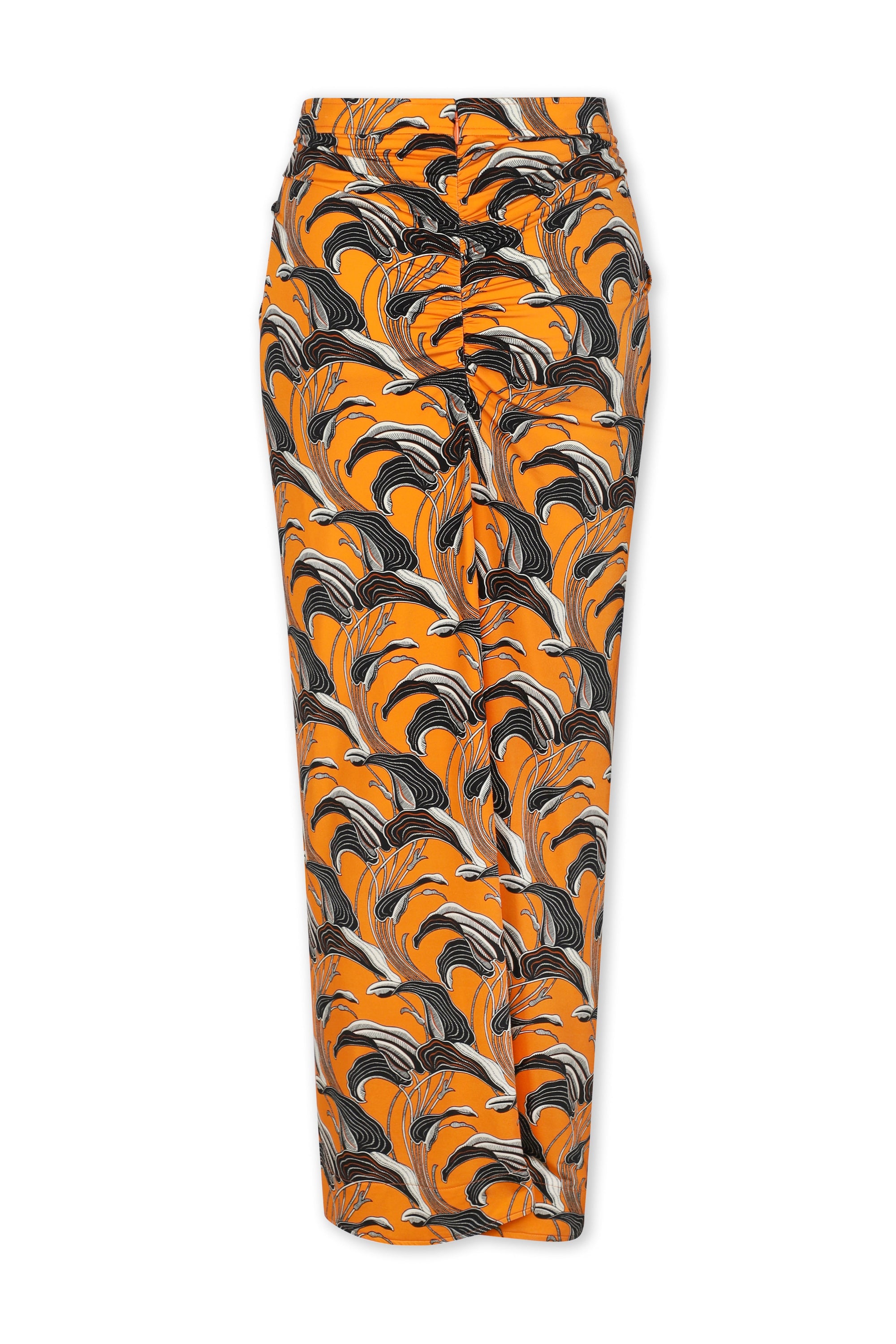 Jupe longue portefeuille - Pastel Orange Lily Flower