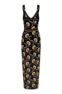Robe longue à double bretelles - Jacquard Jamaican Flower