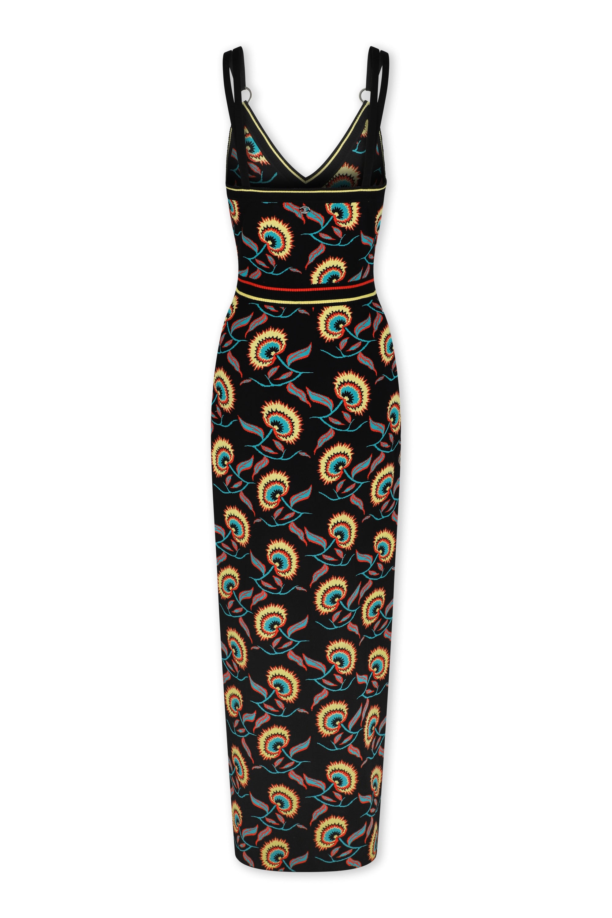 Robe longue à double bretelles - Jacquard Jamaican Flower