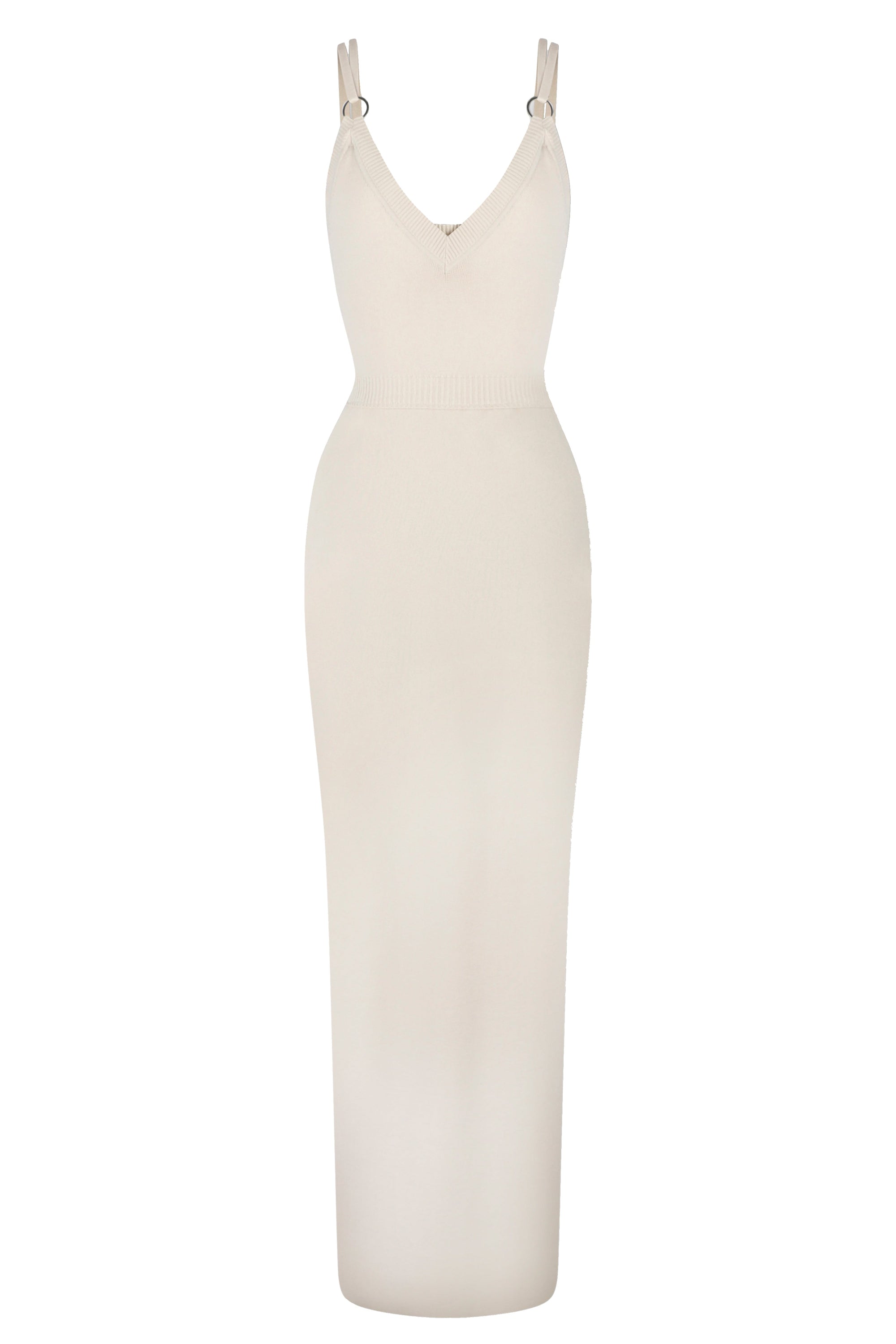 Robe longue et ajourée anneaux - Light Beige