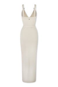 Robe longue et ajourée anneaux - Light Beige