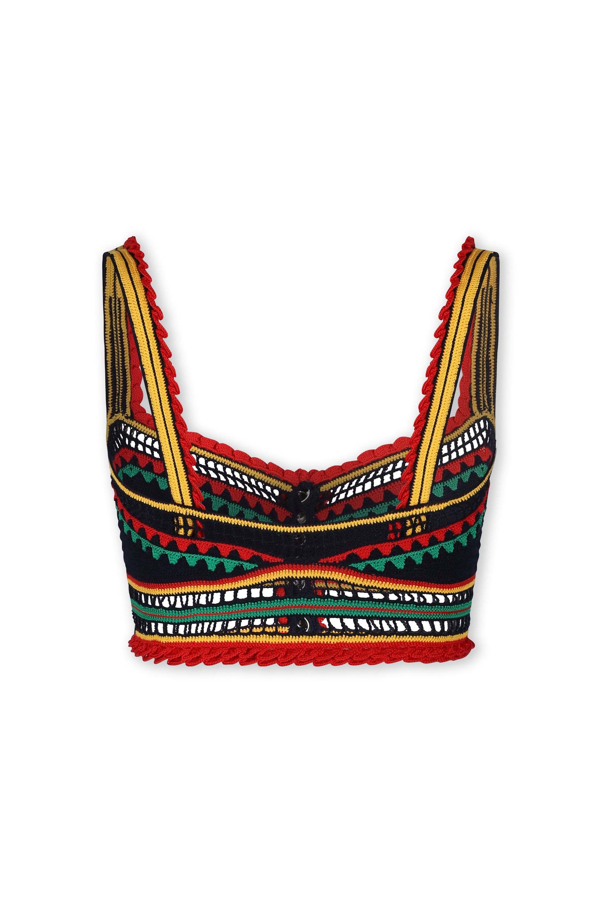 Top court en crochet - Navy